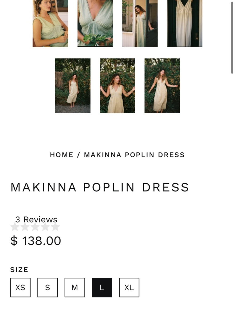 LA Relaxed Makinna Poplin Cotton Dress - Picture 11 of 14